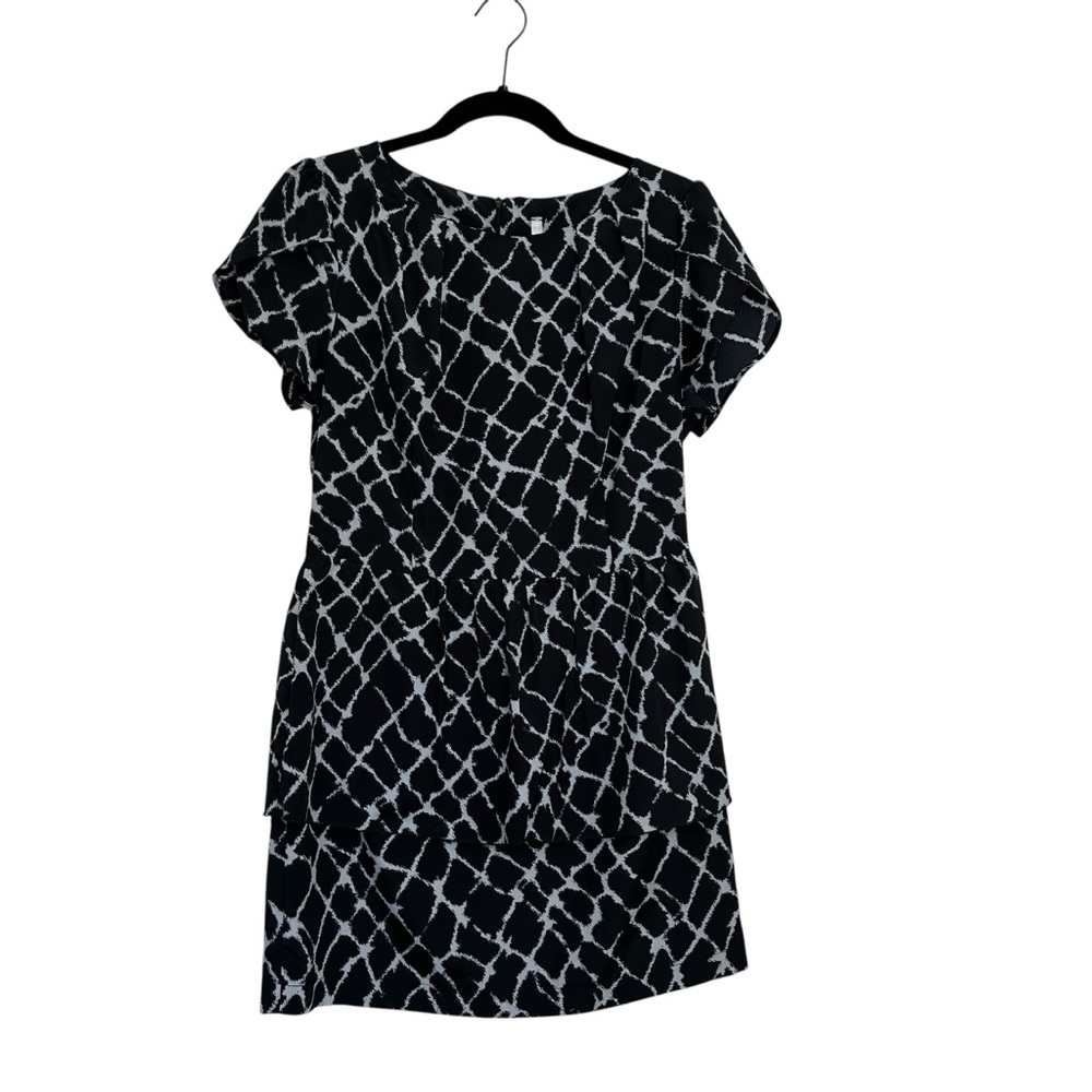 Coco Love Boutique Elegant Black and White Patterned Dress